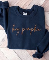 Hey Pumpkin Sweatshirt, Minimalist Fall Sweatshirt, Fall Crewneck, Thanksgiving Sweatshirt, Cute Thanksgiving Sweater, Pumpkin Sweatshirt - Etsy