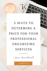 As a service-based professional organizers have you thought about your service pricing? Starting your very own professional organizing business is exciting and there’s nothing like being your own boss, but pricing your services can be a bit stressful. In this blog post, I'm sharing with you my 3 strategies on how I price my professional organizing services. Professional organizer business | how to be a professional organizer #pricingservices #bizstartup #chargeyourworth #professionalorganizing