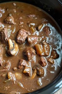 Melt In Your Mouth Beef Tips with Mushroom Gravy