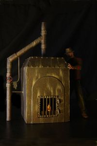 Nightmare On Elm Street Freddy Krueger Furnace diorama. (Figure not included)