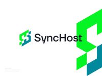 SyncHost Logo, Modern, Creative, Technology, Abstract, Monogram by Sumon Yousuf on Dribbble