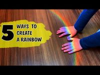 5 Ways to make a Rainbow. Science Experiments You Can Do At Home - YouTube