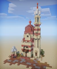 [ Built by LukyLucaz ] A small historical Egyptian mosque dating from the period of the Mamluk Sultanate of Caïro (1250-1517).