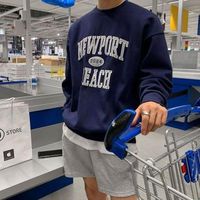 A simple navy color crewneck inspired by Newport Beach. Is extremely comfortable and can be worn anytime.