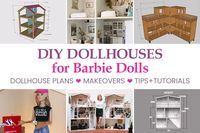 Find out how to make your own DIY dollhouse for Barbie and Blythe dolls in 1:6 scale. Easy DIY dollhouse ideas for beginners.