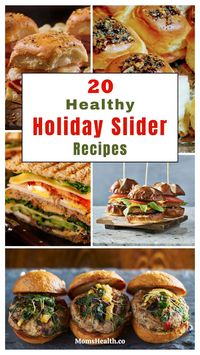 To keep everyone's mouth busy during your holiday party, I've compiled a list of 15 festive and healthy holiday slider recipes that you can make in no time! #holidayrecipes #holidaysliders #healthyrecipes