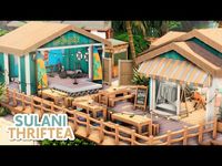 Sulani Thriftea Shop 🌊 The Sims 4 High School Years Speed Build | No CC - YouTube