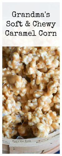 Grandma’s Soft & Chewy Caramel Corn is what I grew up eating. This is a classic recipe that is a true Malad, Idaho treat! This no bake caramel corn is my favorite! #dessert #caramelcorn #softcaramelcorn #chewycaramelcorn #stickycaramelcorn #grandmascaramelcorn #recipe #numstheword #christmasrecipe #autumnrecipe #autumndessert #fallrecipe #fallrecipe #popcorn #nobake