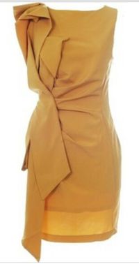 This mustard colored dress is fabulous