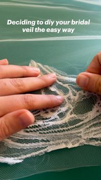 Sewing tips to nail your diy bridal veil. Recommended supplies included. #sewingprojectsforbeginners