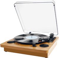 Amazon.com: Record Player, Popsky 3-Speed Turntable Bluetooth Vinyl Record Player with Speaker, Portable LP Vinyl Player, Vinyl-to-MP3 Recording, 3.5mm AUX & RCA & Headphone Jack : Electronics