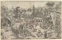 Johannes or Lucas van Doetecum, after Pieter Bruegel the Elder, The Kermis of Saint George, ca. 1559