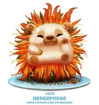 Daily Paint 2212. Hedgepodge by https://www.deviantart.com/cryptid-creations on @DeviantArt