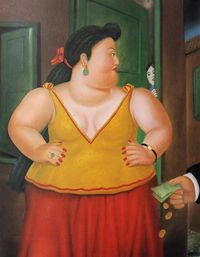 Title: Amanda Artist: Fernando Botero Country: Colombia Medium: Offset - Quadrichromie Marks: Not Signed not numbered Paper size: 16 x 12 inch Printed:  1983 in Italy Provenance: Book Fernando Botero Sequence Condition: Fine Certificate of authenticity is included     Fernando Botero born 1932 in Medelin, Colombia. A colombian Painter and Sculptor known for creating bloated, depicts people and figures in large, exaggerated volume. Botero displayed his work for the first time in a 1948. He i