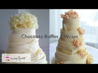 How to Decorate a cake in Chocolate Ruffles and Wraps | Nicky Grant - YouTube