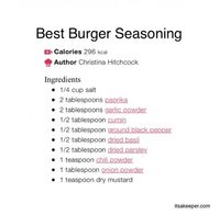 Pin by Janet M on Barbecue in 2022 | Burger seasoning, Beyond meat burger, Best burger seasoning