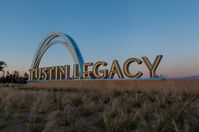 Identity Signage and Sculpture for Tustin Legacy residential community and park in Tustin, California. Identity Signage. Identity Sign Design. Gateway Signage. Gateway Sign Inspiration. Park Sign Design. Park Wayfinding. Residential Community Wayfinding. Wayfinding Inspiration. Identity Sign Inspiration. Sculpture Sign Design. Sculpture Inspiration. Archway Sculpture. Archway Inspiration. Civic Design. Graphic Design Orange County. Experiential Graphic Design. Environmental Graphic Design.