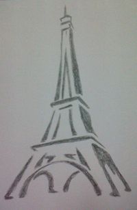 drawings of towers | Eiffel Tower Drawing by ~mido0oafellay on deviantART