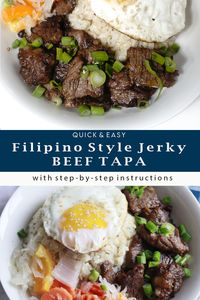 If you’re a fan or are curious about Filipino food, this Homemade beef tapa should be the first recipe you need to try. It is simple to make, and the ingredients are easy to come by. This is flavorful and steeped in tradition; beef tapa is a Filipino delicacy often served for breakfast and paired with rice and egg.