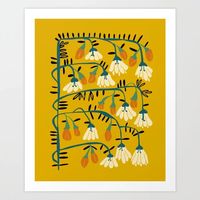 Matisse expression serenity yellow Art Print