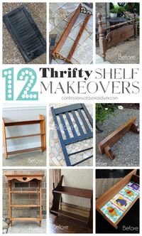 12 Thrifty Shelf Makeovers | Confessions of a Serial Do-it-Yourselfer