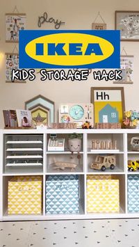 Who doesn’t love a little ikea hack? @lifeatolddenehouse added some Ikea kallax inserts & it’s meant I’ve gained some extra toy storage space whilst still being able to have them on display for easy access. ⁣ #cubbyathome #kidstoyorganization #ikeakallax @ikeahack