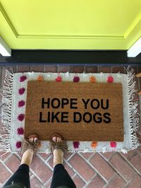 Dog Doormat / Funny Dog Door Mat / Welcome Mat / Rude Doormat / Custom Doormat / Cute Doormat / Newl