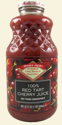 Tart cherry juice is being touted as a new antioxidant go-to by Dr. Oz. It also helps your mind when it's feeling agitated; 8 oz. in the morning & at night acts as an effective sleep aid to help invoke peaceful rest. Cherries are high in melatonin, the hormone that initiates your sleep cycle.