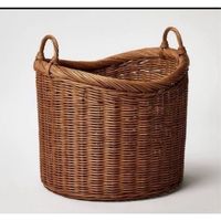 Threshold Designed With Studio Mcgee Round Vintage French Tall Wicker Basket Nwt Workmanship: Handcrafted From Rattan Built With Two Handles Versatility Offers Effortless Blending With Various Decor Styles Dimensions: 16.25" (H) X 16.25" (W) X 16.25" (D) Handcrafted From Natural Rattan, This Round Vintage French Tall Wicker Basket From Threshold Designed With Studio Mcgee Features A Vintage French Construction For A Nicely Textured Look That Easily Coordinates With Just About Any Decor. The Mult