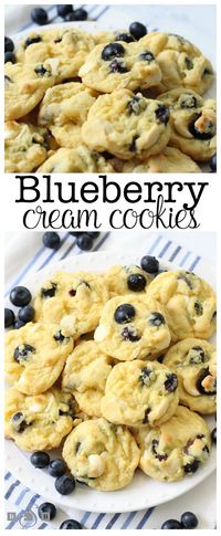 Blueberry Cream Cookies - why haven't I put fresh blueberries in cookies sooner?! These are incredible! Butter With A Side of Bread