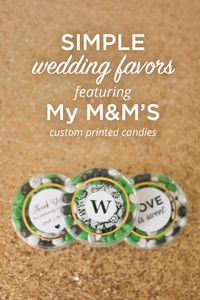 New post on The Budget Savvy Bride: Simple Wedding Favors featuring My M&MS! (Plus free printables!)