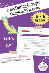 These Cross Cutting Concepts Worksheets come as a Digital Interactive Notebook AND printable worksheets, which follow the popular 5E model. Each slide is embedded with text to speech audio, making differentiation a snap. #crosscuttingconcepts #middleschool #middleschoolteacher #middleschoolscience #middleschoolscienceteacher #middleschoolscienceteachers #middleschoolscienceclass #middleschoolsciencelessons #teachingscience