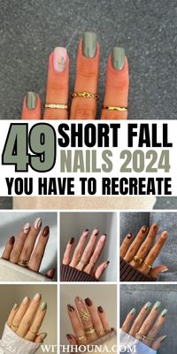 Fall has come, which means it's time for you to upgrade your short nails to one of these cute short fall nails of 2024. As a nail lover, I can't miss out a season without getting a fresh nail set and I bet it's the same for you. Thus we've got you everything from short fall nails 2024 , cute fall short nails, fall short nail ideas, fall short nail inspo, short fall nail colors, short fall nail ideas, autumn short nails and so much more to enjoy this fall with a new mani.