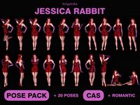 The Sims Resource - Jessica Rabbit poses