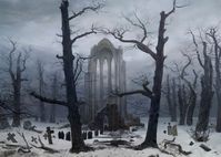 Monastery Graveyard in the Snow by Caspar David Friedrich | via Tumblr