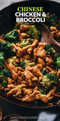 An easy chicken and broccoli stir fry recipe that yields juicy chicken and crisp broccoli in a rich brown sauce, just like the one from a Chinese restaurant. {Gluten-Free Adaptable}