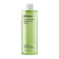 320ml Description: The MEDIHEAL Tea Tree Biome Blemish Cica Toner is an essential post-cleaning step to remove all traces of bacteria and contaminants. The clarifying face tonic has a slightly acidic formula to balance the pH of the skin and maintain a healthy skin barrier. In addition, the pores are refined and the skin is supplied with moisture. Ultimately, the toner creates the perfect basis for the subsequent care steps so that the active ingredients can be better absorbed by the skin. Tea t