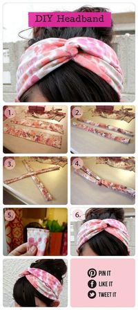 Cute headband. How awesome is this?!?! I think I could make these as little gifts! #beauty #diy  Comment if you like this!