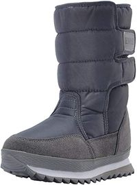 DADAWEN Women's Frosty Winter Warm Snow Boots Black UK Size 4: Amazon.co.uk: Shoes & Bags