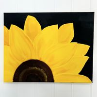 The Easiest Way to Paint a Sunflower! - Pamela Groppe Art - Acrylic Painting for Beginners