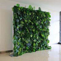 Green Tropical Jungle Fabric Artificial Flower Wall Backdrop Party Dec – ubackdrop