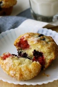 Lemon Berry Muffins Recipe with Cabot Greek Yogurt