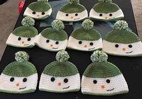 [Free Pattern] Unbelievably Cute Happy Snowman Hat You Can Crochet For A Child