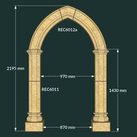 Gothic Arch - Stone Garden Arch - Redwood Stone