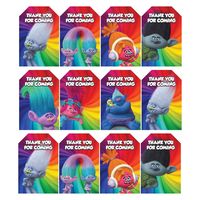 Say Thank You to your guests in a creative way. Choose Trolls Thank You Tags to decorate your birthday goodies, bag, gift and transform your kids' party into Trolls superheroes adventure.   #trolls #birthdayparty #birthdayideas #birthdaydecorations #birthday #thankyou #tags #labels