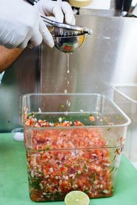 Pico de Gallo. I pinned this here, because I made this every other morning at my very first chef/commercial/corporate job. Many MANY cuts and screams from the lime juice in my fingers.. Lol