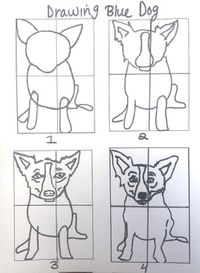 I use this with my primary students to teach them how to draw George Rodrigue's Blue Dog.