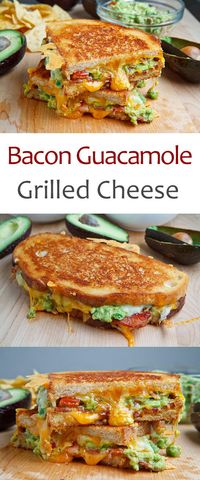 Bacon Guacamole Grilled Cheese Sandwich