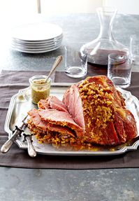 Garlic- and Pineapple-Glazed Ham