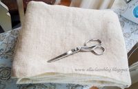 Washing and Cutting Burlap, How to wash and cut burlap